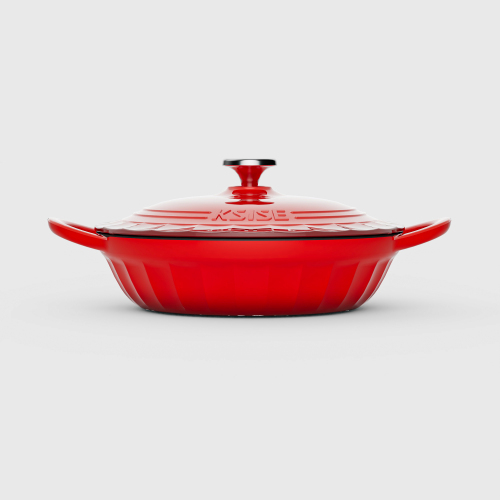 COLORFUL CAST IRON ENAMEL SEAFOOD POT 