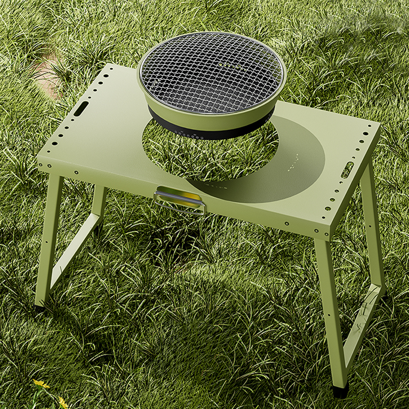 FOLDABLE BBO SET COOK TEA AND HOT POT FUNCTION