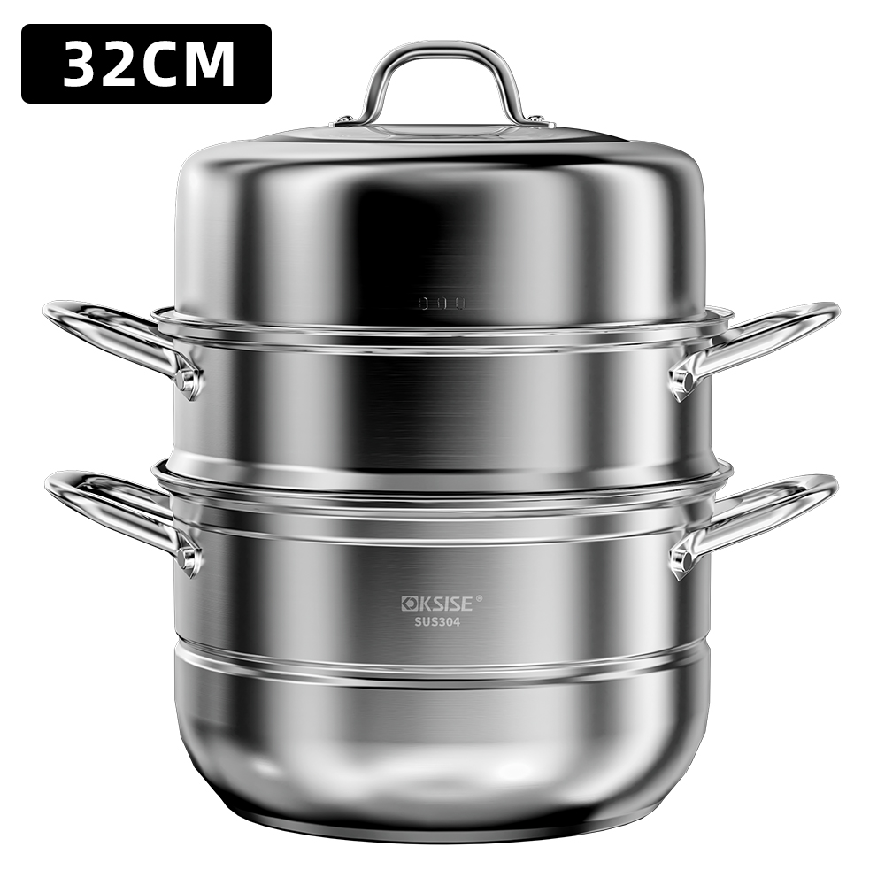Multifunctional 3-ply steamer