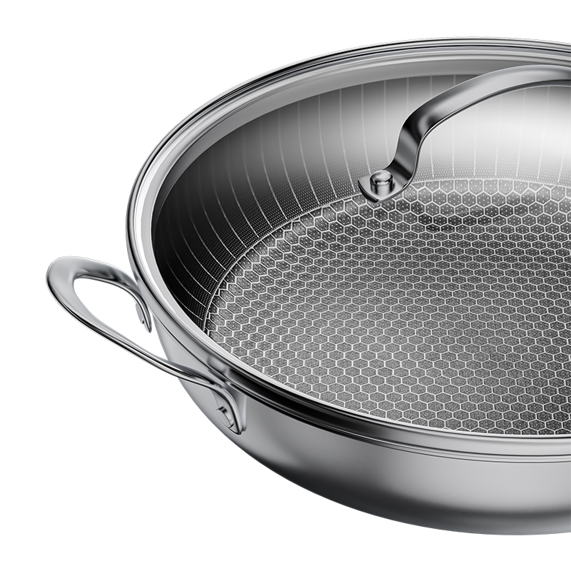Deep Honeycomb Fry Pan