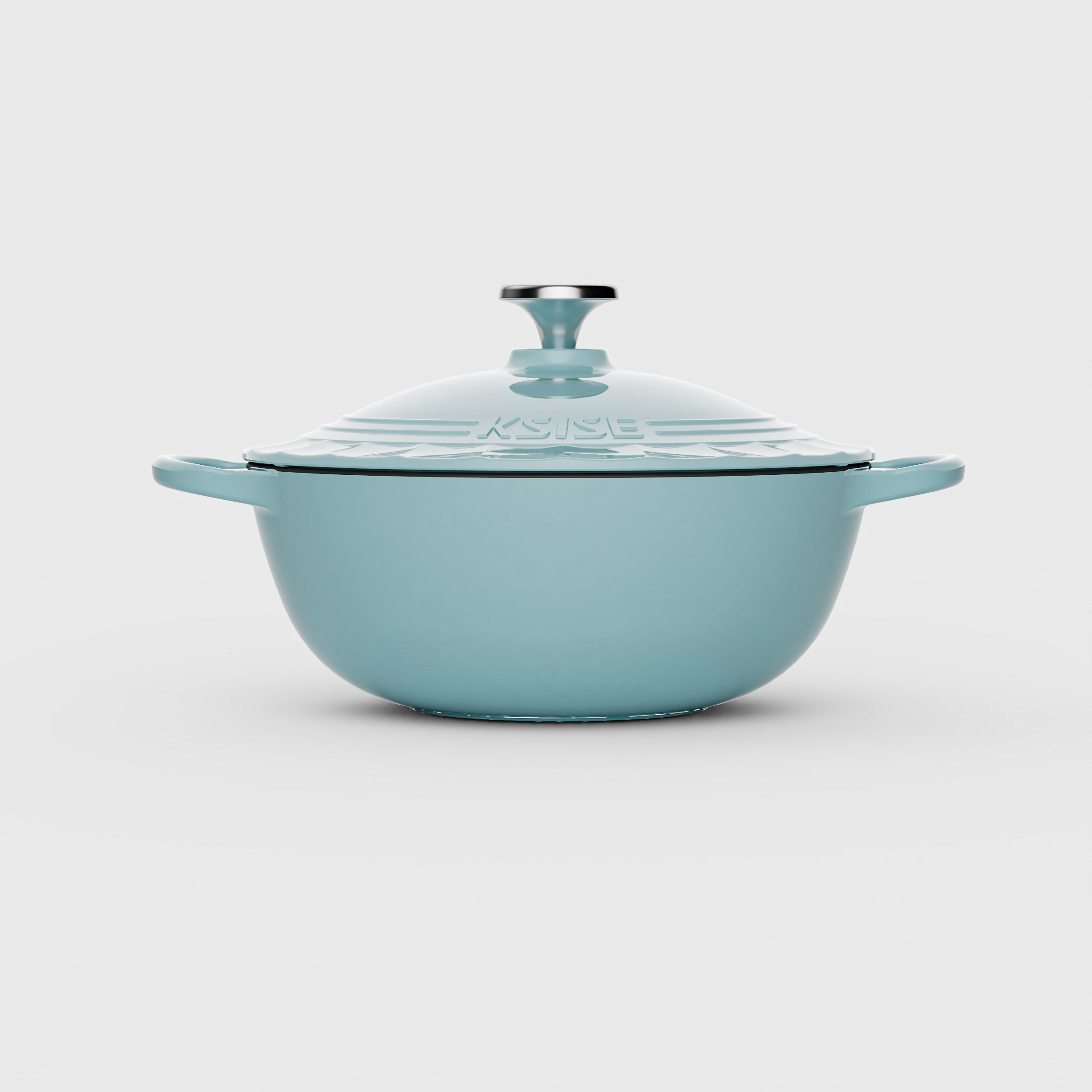 COLORFUL CAST IRON ENAMEL SEAFOOD POT