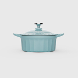 COLORFUL CAST IRON ENAMEL SEAFOOD POT
