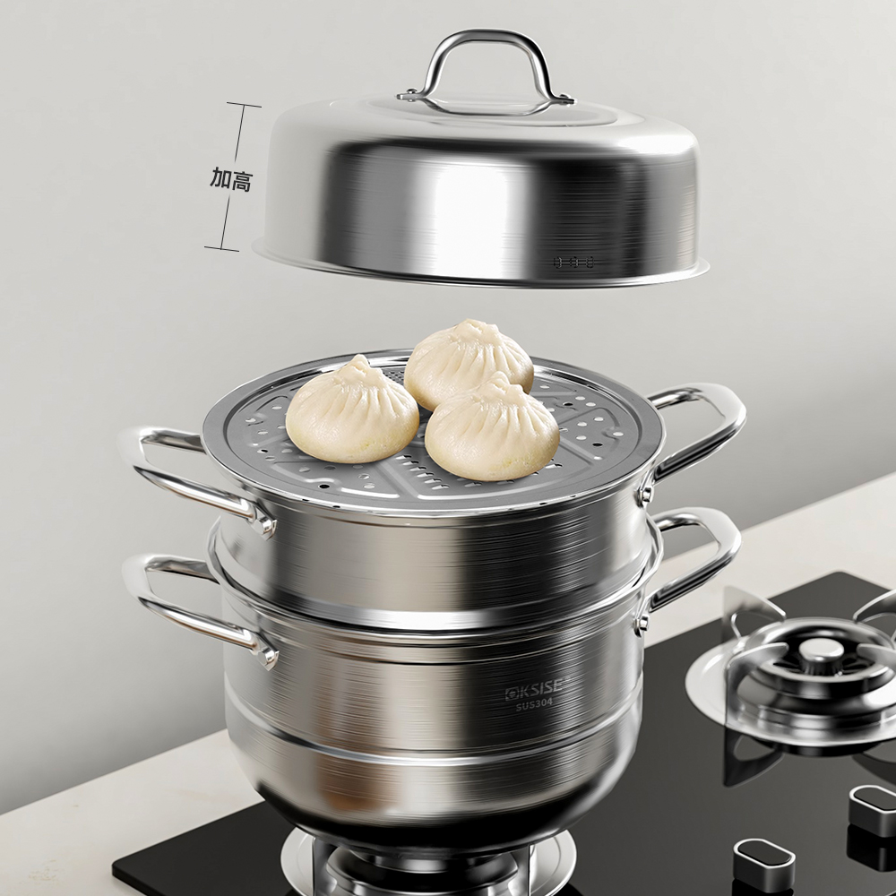 Multifunctional 3-ply steamer
