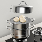 Multifunctional 3-ply steamer