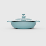COLORFUL CAST IRON ENAMEL SEAFOOD POT