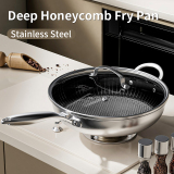 Deep Honeycomb Fry Pan