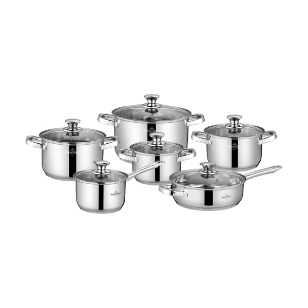 12PCS Stainless Steel Cookware Set SH-DC1012