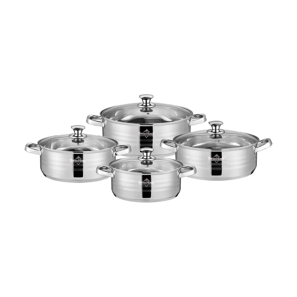 8PCS Stainless Steel Cookware Set