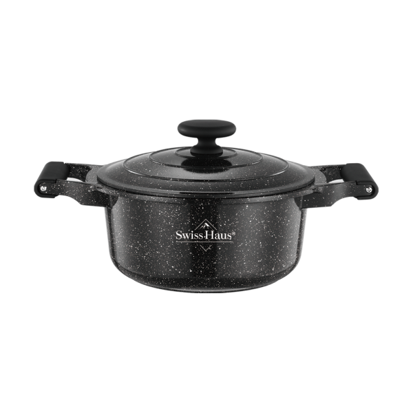 20/24/28cm Cast Alu Pot With Lid SH-MC20B/24B/28B