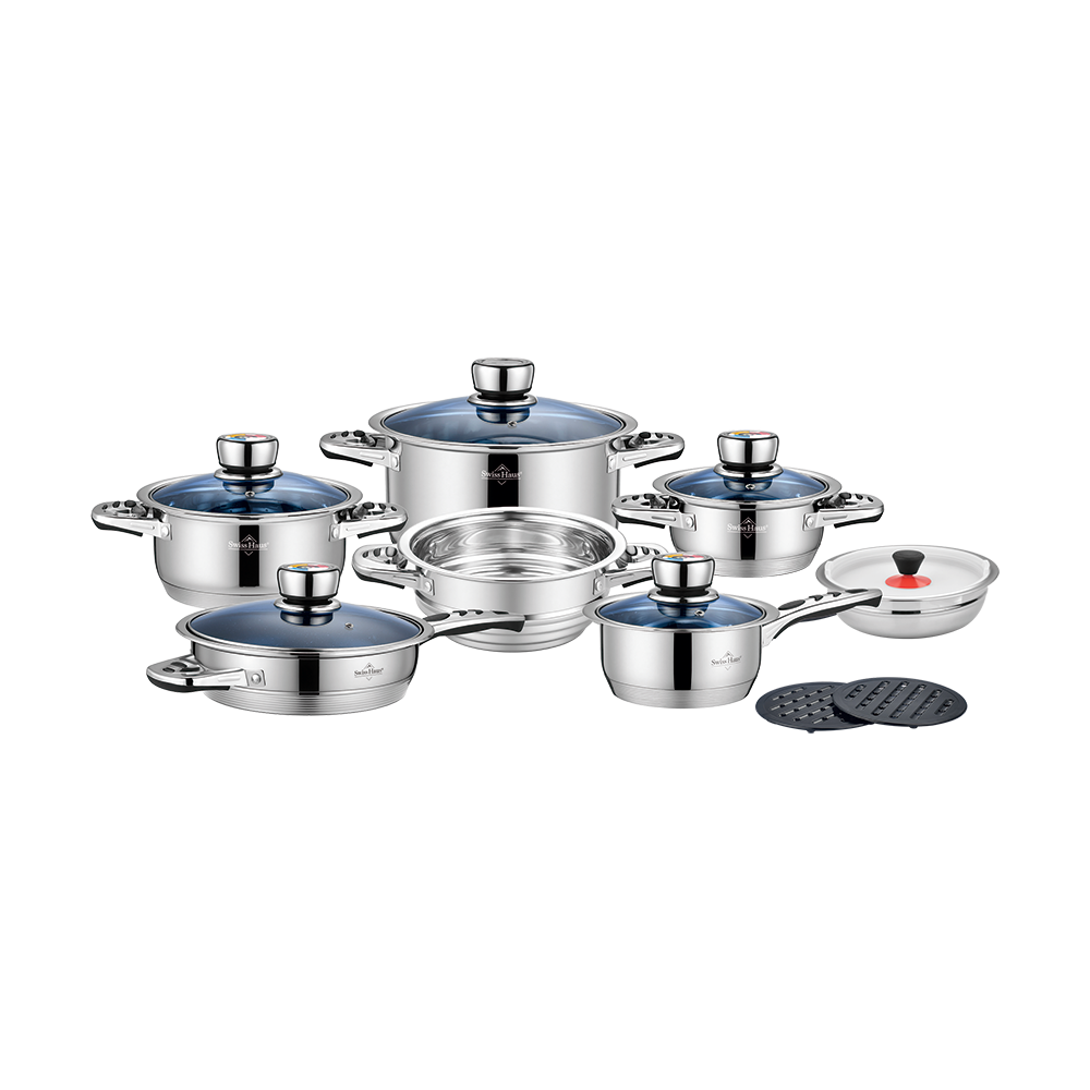 16PCS Stainless Steel Cookware Set