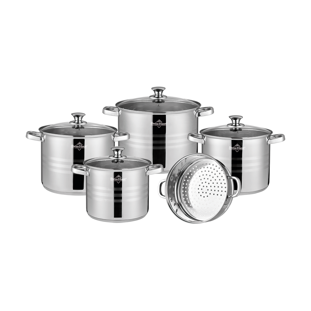 9PCS Stainless Steel Cookware Set