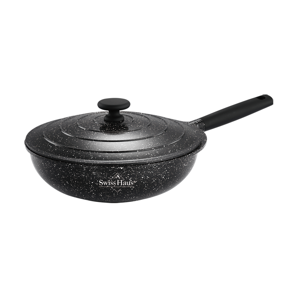 30cm Cast Alu Wok With Lid