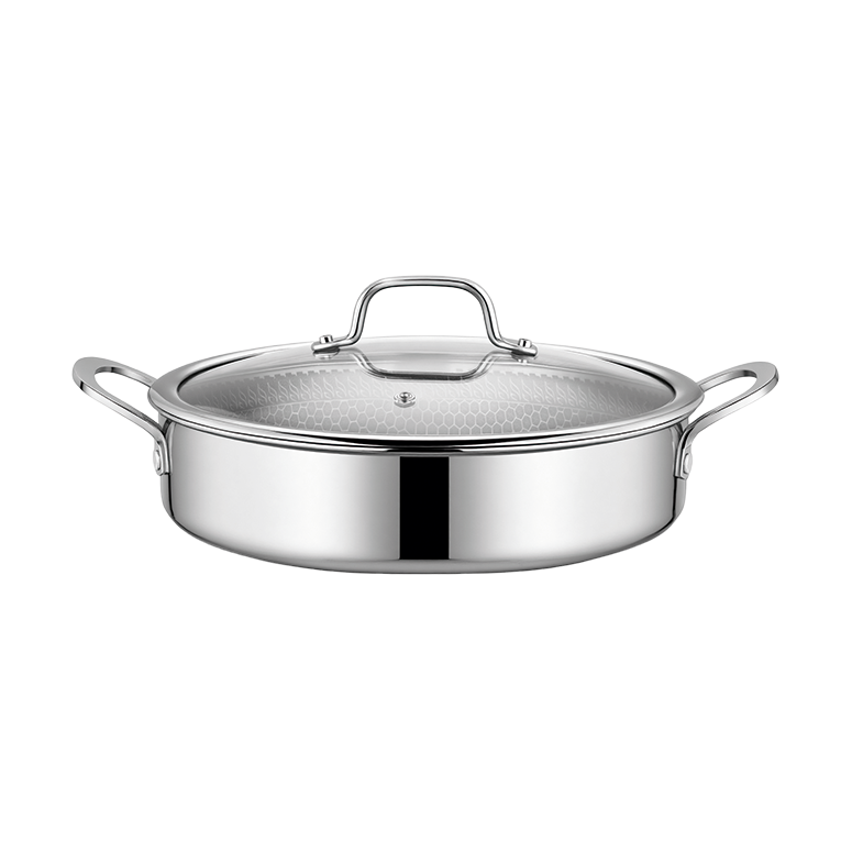 24/28/32cm Low Casserole W/lid