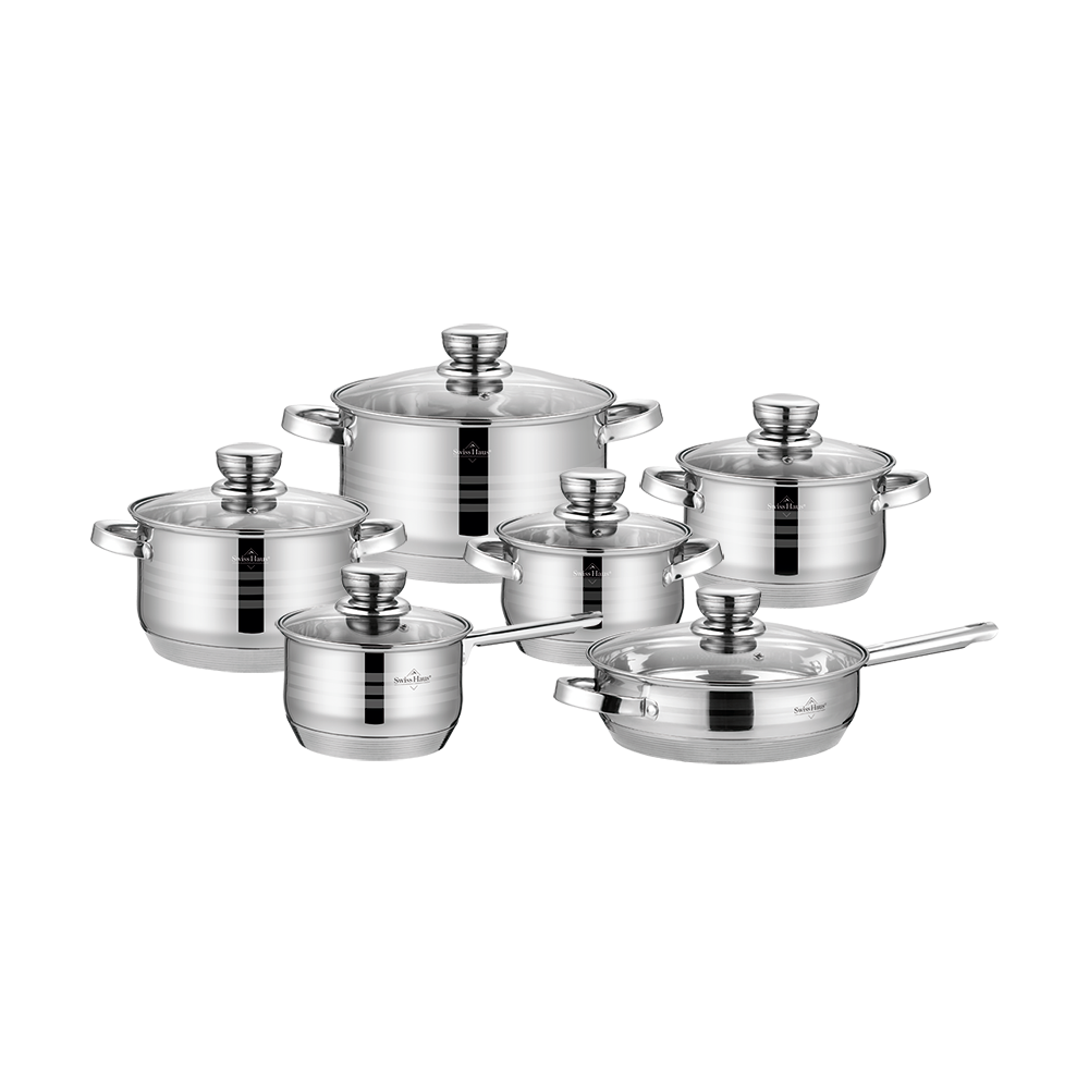 12PCS Stainless Steel Cookware Set