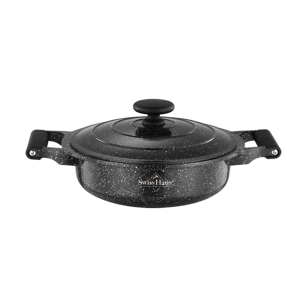 26cm Cast Alu Low Pot With Lid