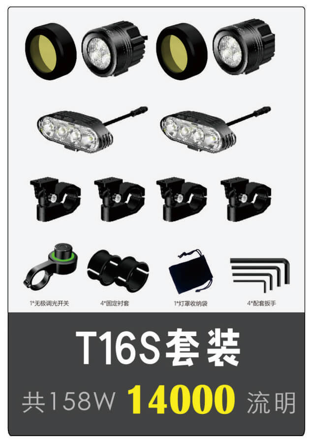T16S - 摩托车辅助灯