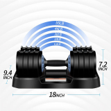 Adjustable Dumbbell 25kg /55lbs