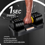Adjustable Dumbbell 25kg /55lbs