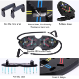 Butterfly Foldable Push Up Board, Black