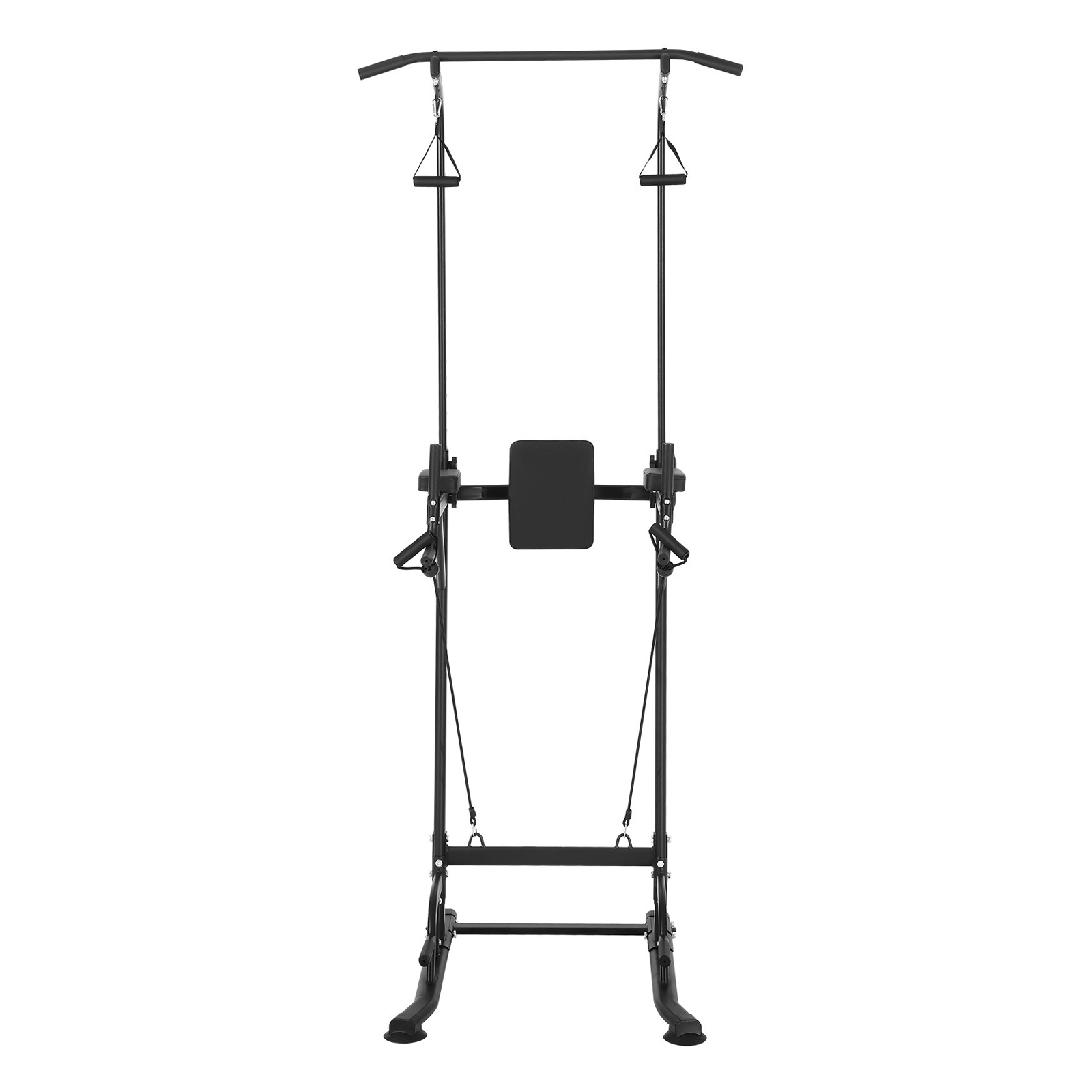 Power Tower Dip Station with Resistance Bands