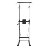 Power Tower Dip Station with Resistance Bands