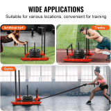 Fitness Sled Gym Weights Strength Training Pull Sled Exercise