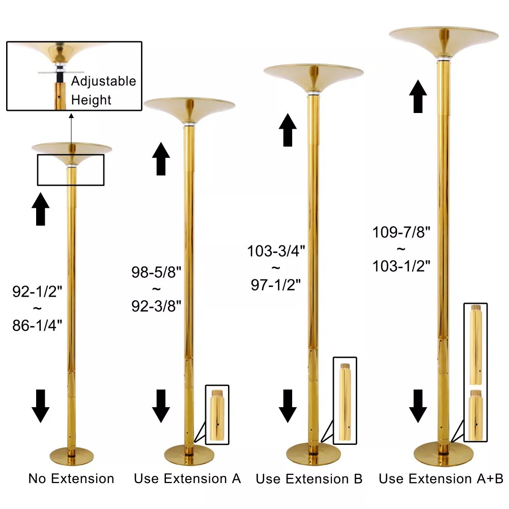 Golden, 45mm Dancing Pole