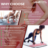 Square Hole Foldable Push-up Board, Pink