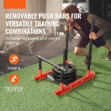 Fitness Sled Gym Weights Strength Training Pull Sled Exercise