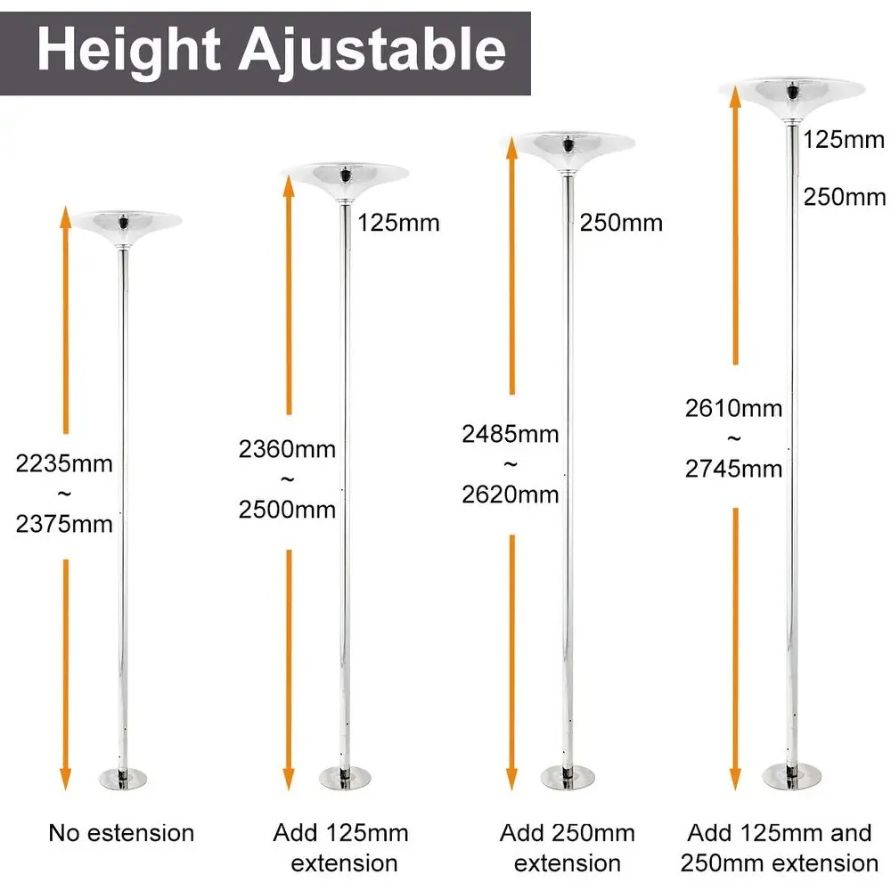 Silver, 45mm Dancing Pole
