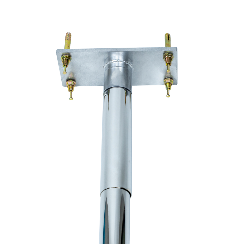 Top with screws, 45mm Silver Dancing Pole