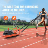 Weight Strength Pulling Fitness Sled with Vest