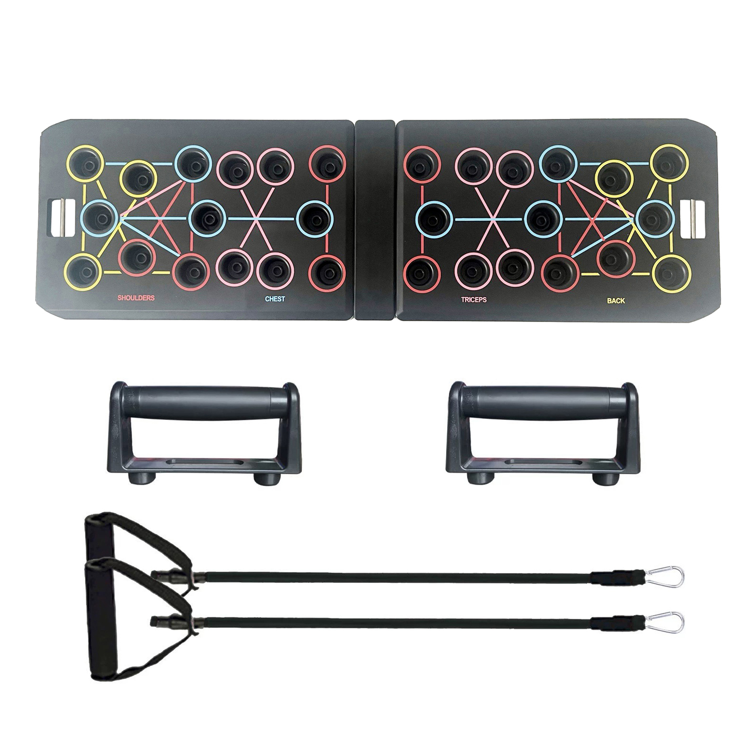26 in 1 Foldable Push-up Board with 2 metal hook