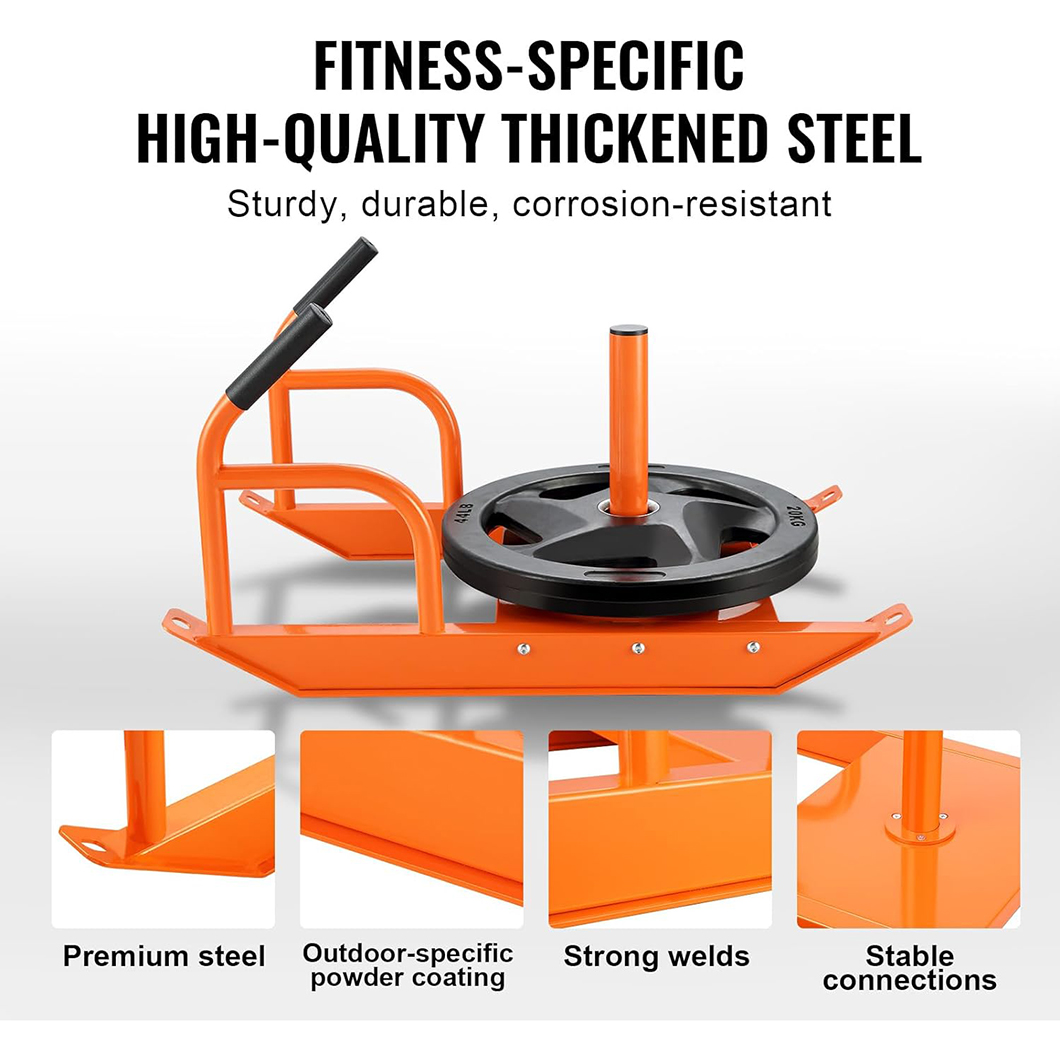 Weight Strength Pulling Fitness Sled with Vest