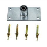 Top with screws, 45mm Silver Dancing Pole