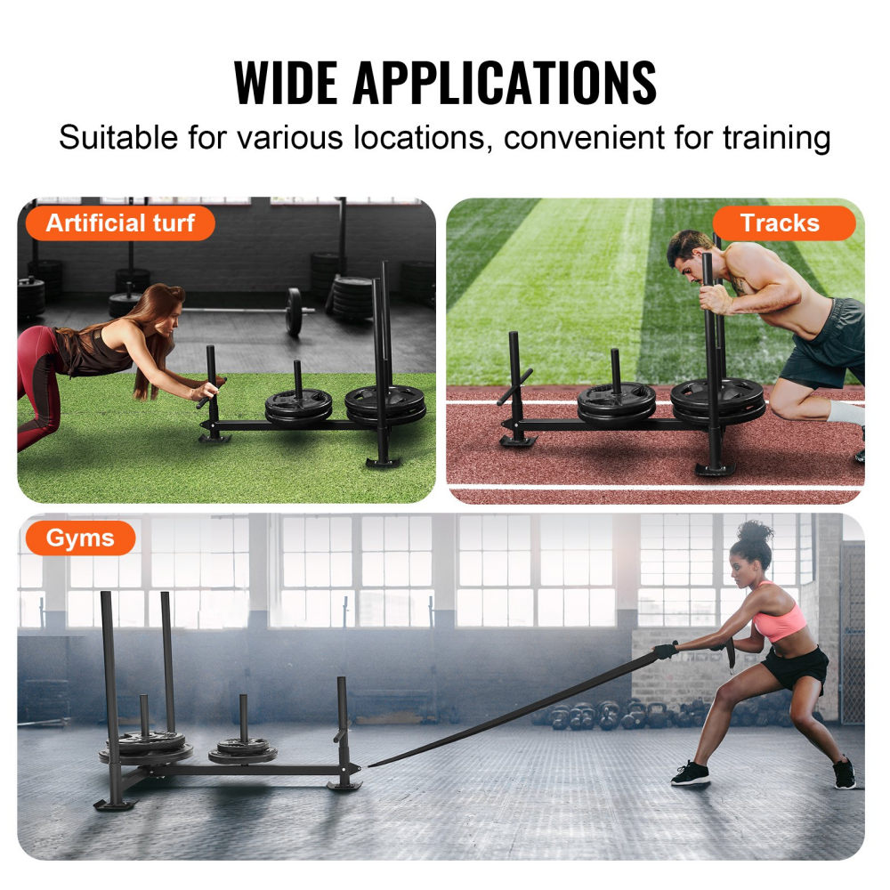 Gym Fitness Sled for Weight Pulling