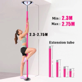 45mm Dancing Pole with pink silicone cover