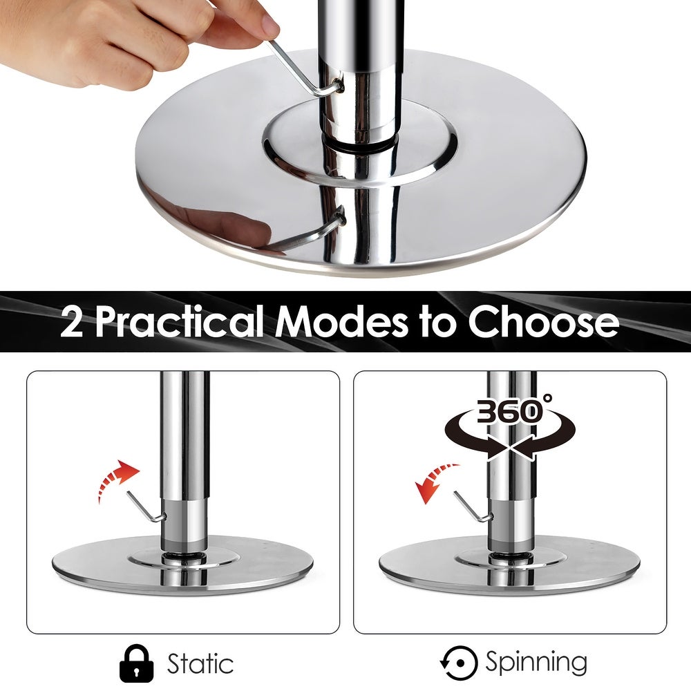 Bottom adjustment height, 45mm Silver Dancing Pole