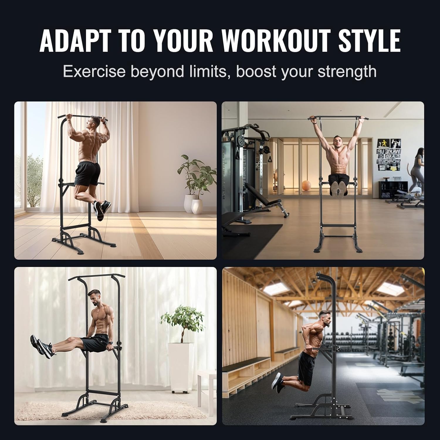 Fitness power tower Pull Up Dip Station