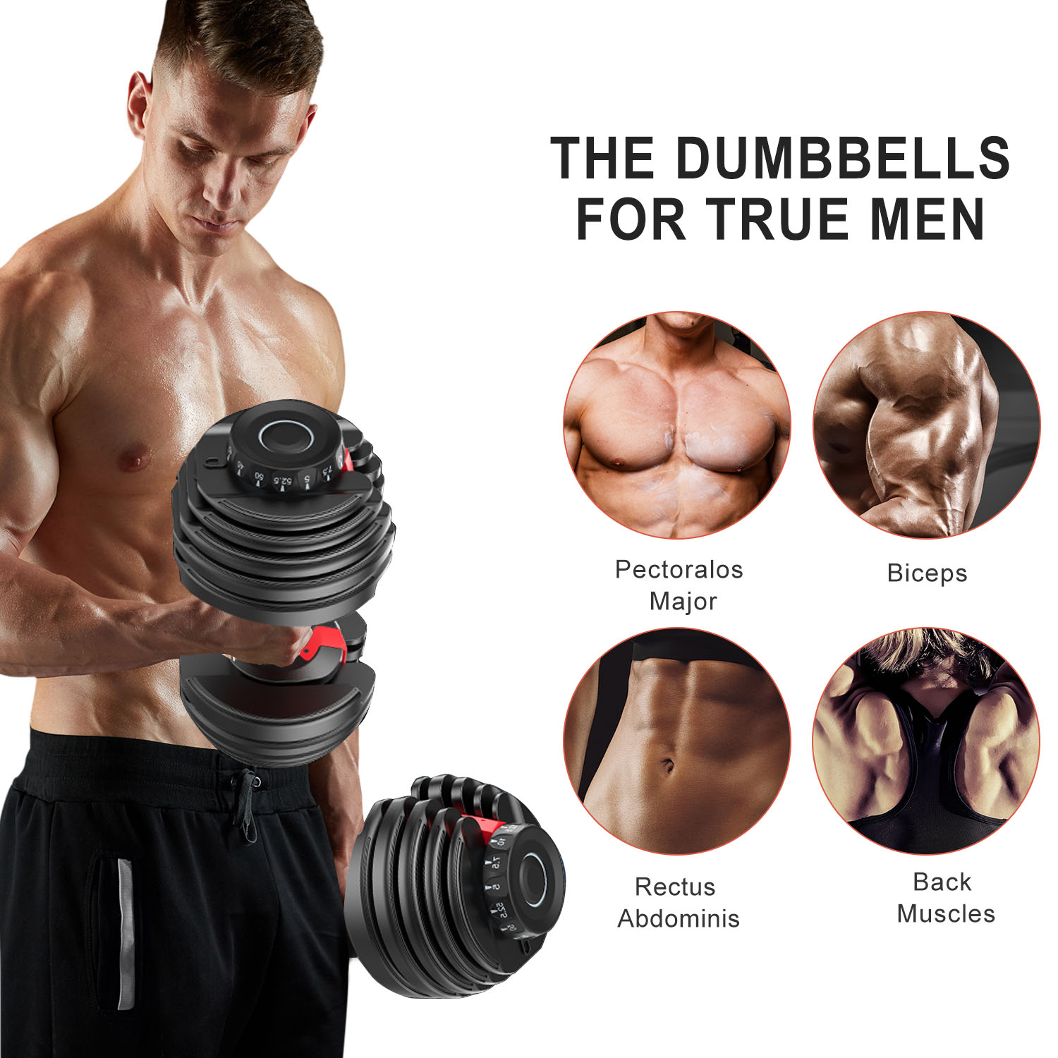 Adjustable Dumbbell 24kg / 52.5lb