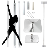 Square base, 45mm Silver Dancing Pole