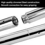 Bottom adjustment height, 45mm Silver Dancing Pole