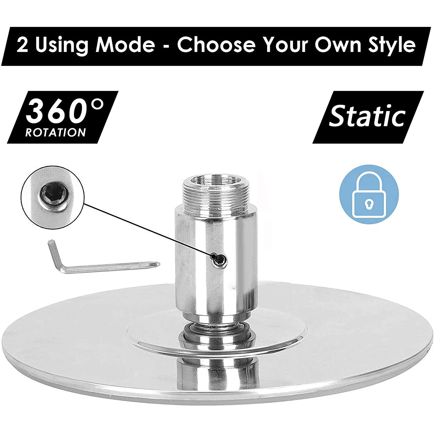 Silver, 45mm Dancing Pole