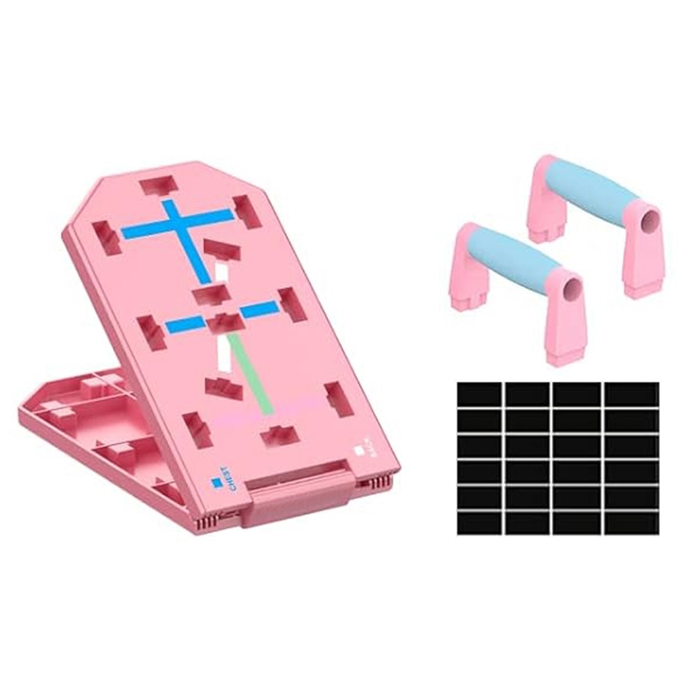 Square Hole Foldable Push-up Board, Pink