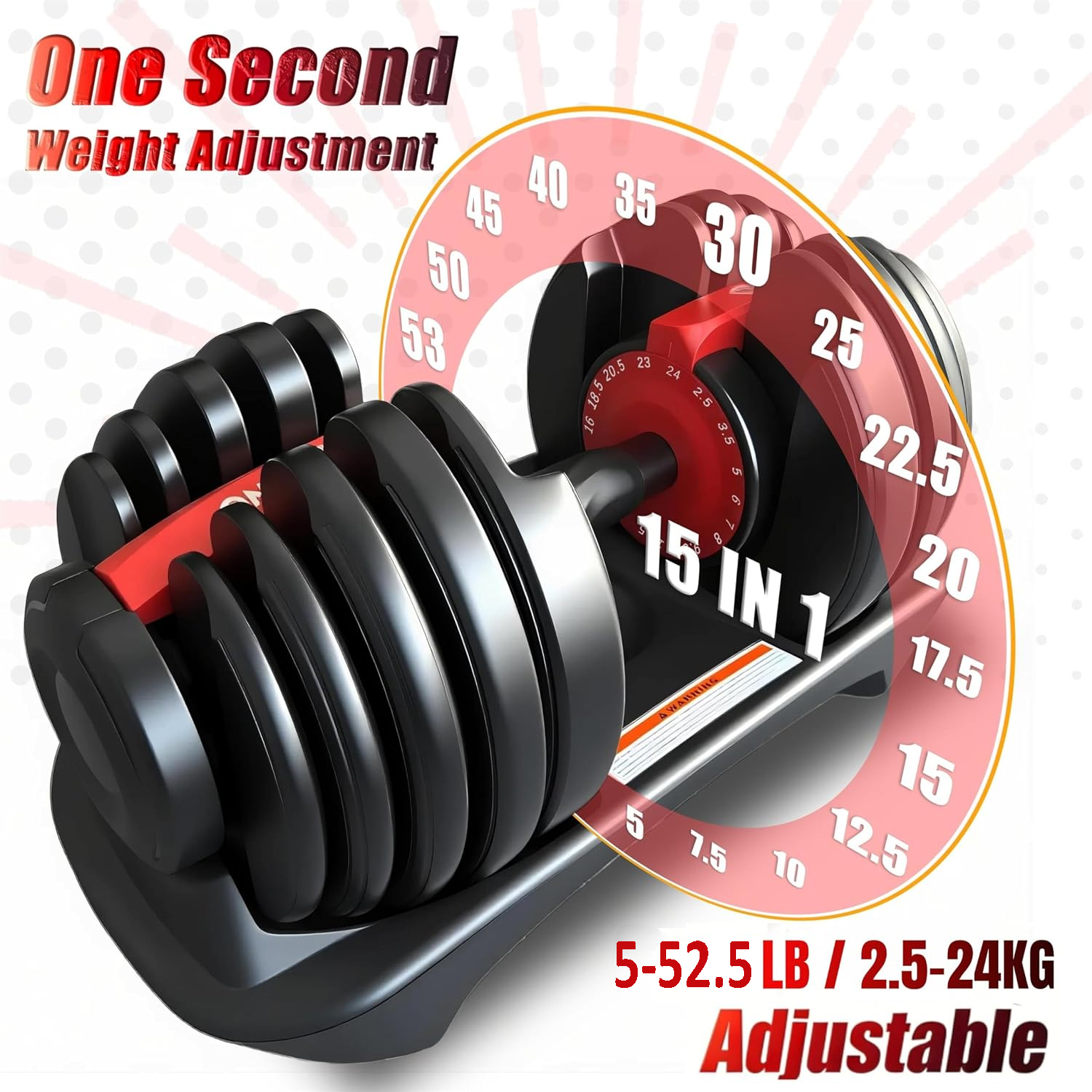 Adjustable Dumbbell 24kg / 52.5lb