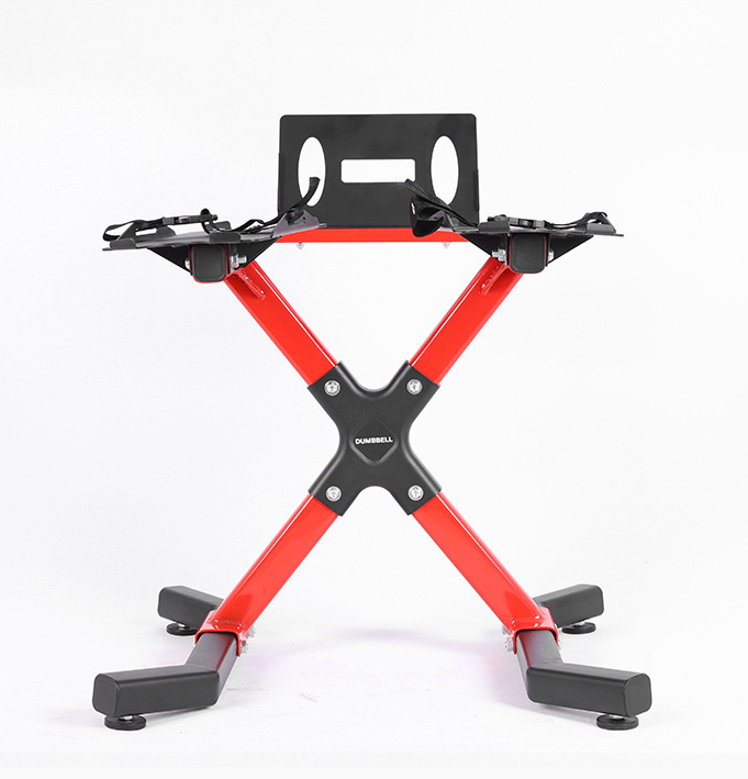 Dumbbell Stand, Dumbbell Rack for Adjustable Dumbbell, Load Capacity 220.5 lbs (100 kg), X-Shaped Legs