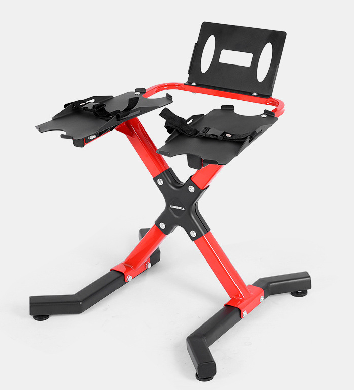 Dumbbell Stand, Dumbbell Rack for Adjustable Dumbbell, Load Capacity 220.5 lbs (100 kg), X-Shaped Legs
