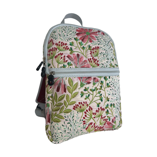 BROCADE TEXTURE RELIEF JACQUARD - FLOWER SERIES Classic Backpack
