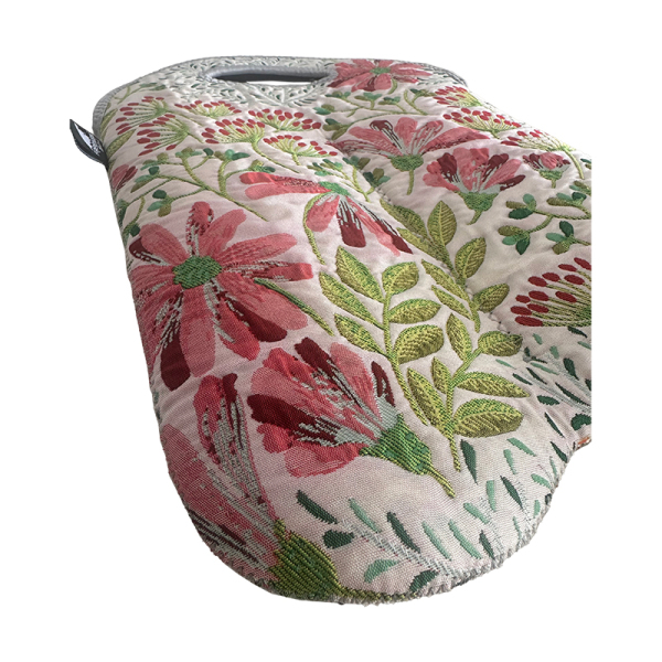 BROCADE TEXTURE RELIEF JACQUARD - FLOWER SERIES DOUBLE-BOTTLE TOTE FR-W005T