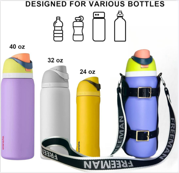 2024 FREEMAN New Fashion Portable water bag  Leather Bottle Carrier Cover FR-B79